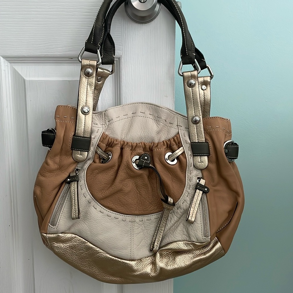 B.makowsky genuine leather shoulder bag purse. Never used.